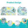 2-in-1 Kids Couch Toddler Chair Foldable Glow in Dark Sofa Recliner Indoor Play Nap Dinosaur Design 6