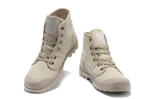 PALLADIUM Pampa Hi Work 캐주얼 통기성 스니커즈, 레이스업 앵클 부츠, 레이스업 캔버스, 남성 워킹화, 사이즈 39-45 4