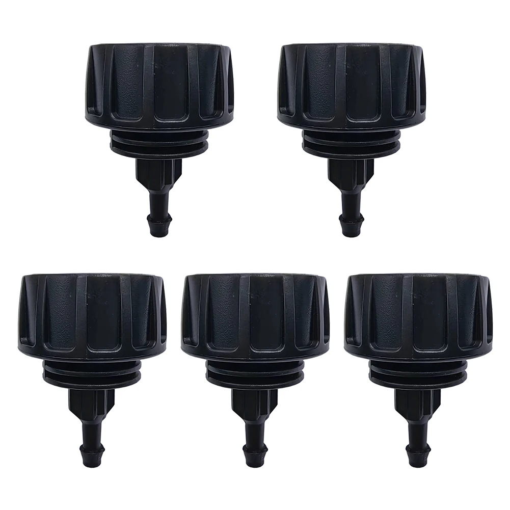 

Connectors Hose Adapter 5Pack Accessories Black Fittings For Drip Irrigation Tubing Garden Parts Pipe Replacement