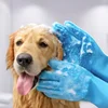 Pet Grooming Bathing Gloves Dog Cat Bathing Shampoo Scrubber Magic Massaging Cleaning Cleanner Sponge Silicon Hair Removal Glove