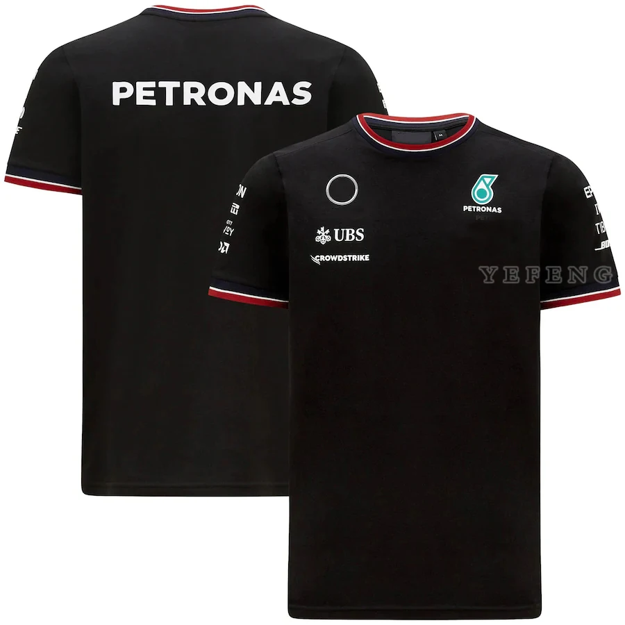 motorcycle body armor For Mercedes Benz Formula one Petronas Motorsport F1 Racing GP Men's Team line Breathable Casual T-Shirt Car Fans Summer safety gear