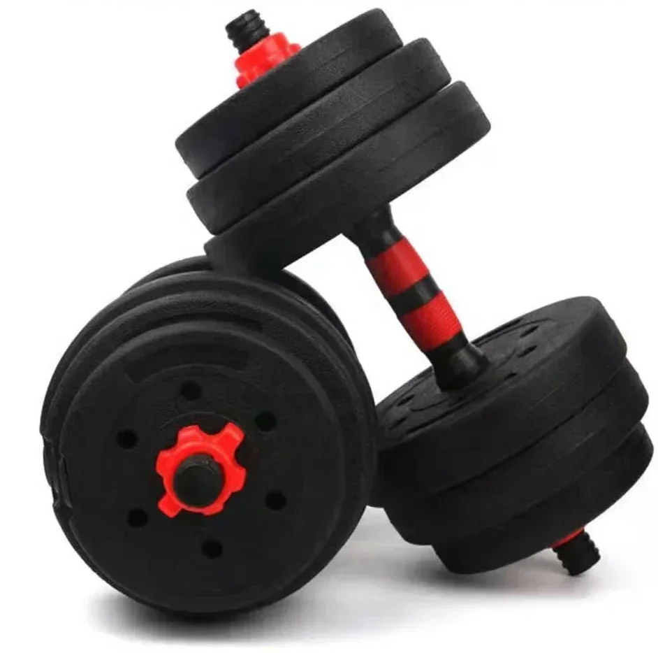 Hot Sale Weight Lifting cheap Round Paint Barbell Dumbbell Handles 20Kg Adjustable Dumbbell Set Cheap Price