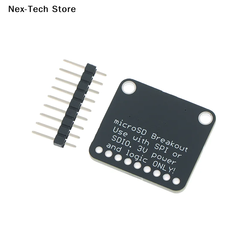 [NT]1Pc 3V 블랙 전용 4682 Adafruit SPI 또는 SDIO 카드 브레이크아웃 모듈 브레이칭 보드[NT]