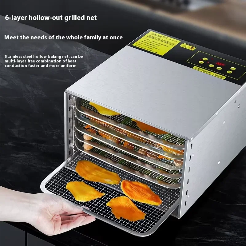 Electric Home Use Fruit Vegetable Air Fryer Pet Treats & Duck Neck Dried Meat Maker Plastic Compact Snack Dehydrator