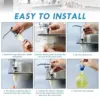 304 Stainless Steel Sink Soap Dispenser Kitchen Sink Hand Sanitizer Bottle Soap Dispenser Pump Head Extension Tube Presser 6