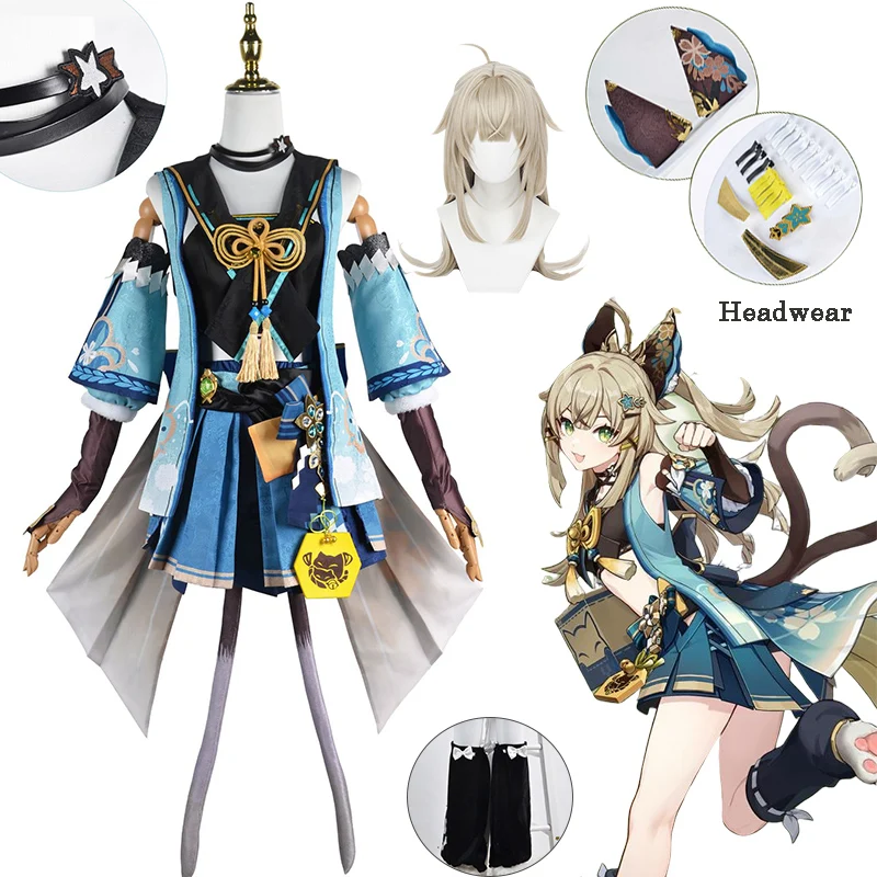 

Genshin Impact Kirara Cosplay Costume Full Set Role Playing Sexy Dress Kirara Genshin Wig Cosplay Costume Halloween Christmas