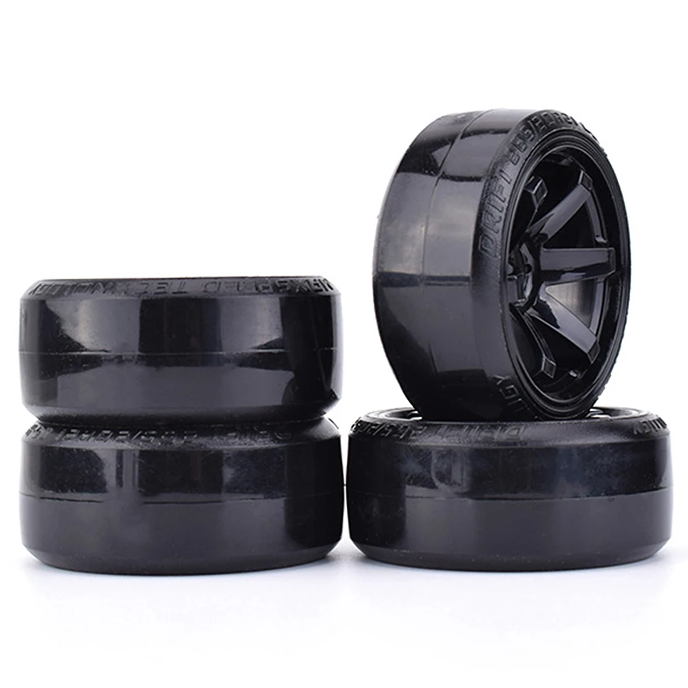 4PCS 1/10 RC Drift Cars Wheel Hub Hard Pattern Tyre for 1:10 HSP Redcat Wltoys WPL Tamiya Traxxas RC Drift Car Accessories Toys S262e841a8f2d42c6ab6c92688e69b2daz