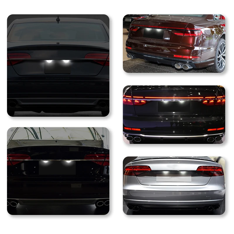 2pcs ƿ LED ȣ  A3 A4 S4 RS4 B6 B7 A6 RS6 S6 C6 S5 Q7 A8 S8 ƹƮ ĵ   ȣ 