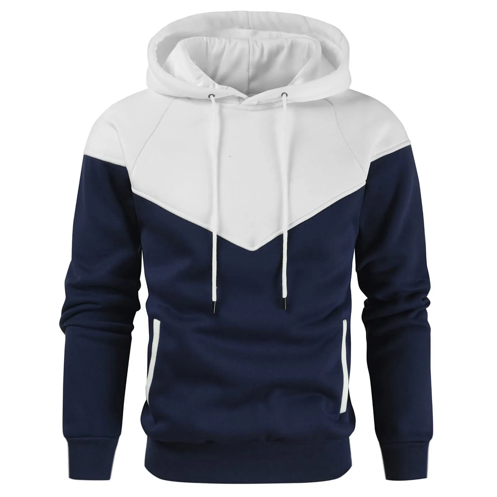 Men's Autumn/Winter Splicing Hoodie Outdoor Casual Sportswear Street Fashion Fleece Warm Loose Hoodie winter sweatshirt men women hoodies