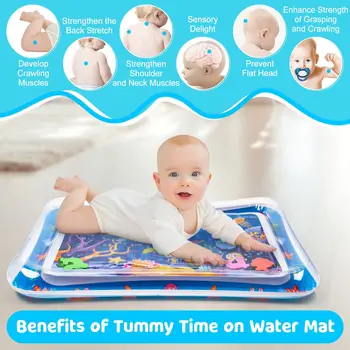 1 PCS For Children Inflatable Pat Pad Child Pat Pad PVC Animal Marino Water Pad Baby Toy Strip Inflatable Water Pad Water Toy 1