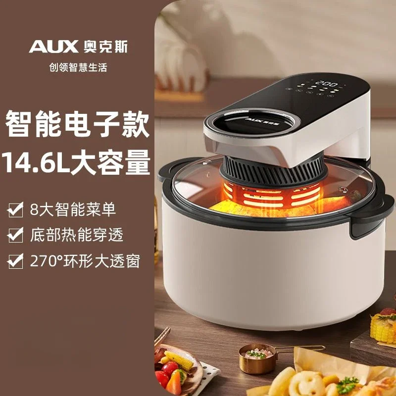 Air fryer household visual no-turning multifunctional low-fat large-capacity french fries electric oven all-in-one machine 2