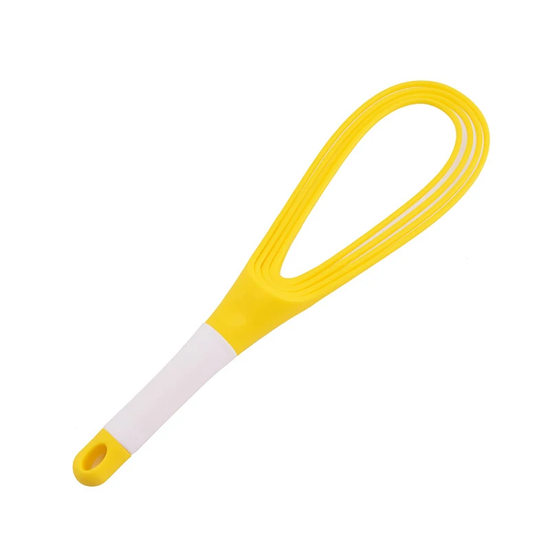 1Pcs Multifunction Rotatable Balloon And Flat Whisk Egg Beater Plastic Hand Knead Dough Blender Egg Mixer Tools Kitchen Gadget