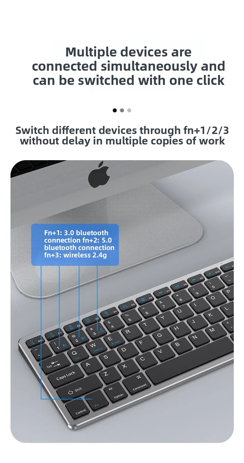Kabelloses Tastatur Und Maus Set Bluetooth Für Büro Und Pc_voghion.com