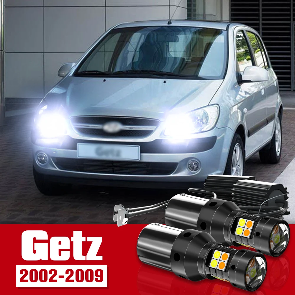 

2pcs LED Accessories Dual Mode Turn Signal+Daytime Running Light DRL For Hyundai Getz 2002-2009 2003 2004 2005 2006 2007 2008