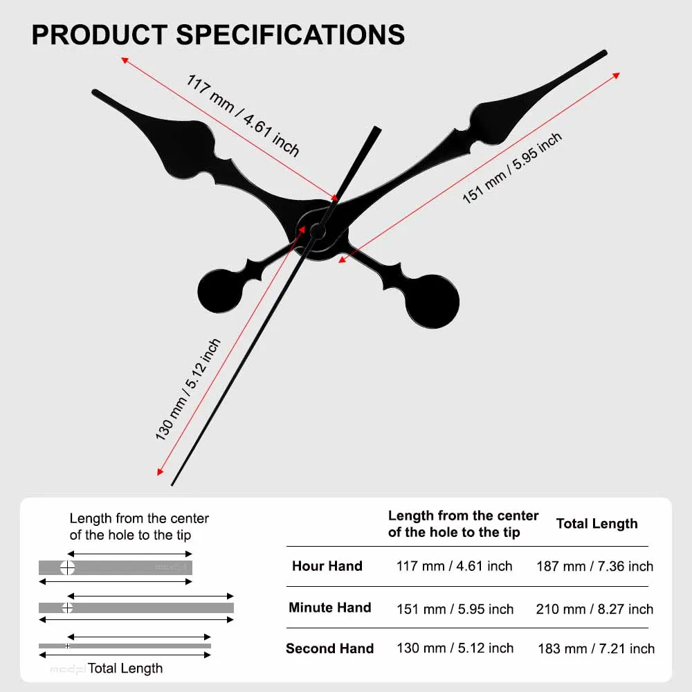 Mini Quartz Hobby Lobby Pendulum Clock Movement With Hands Clock