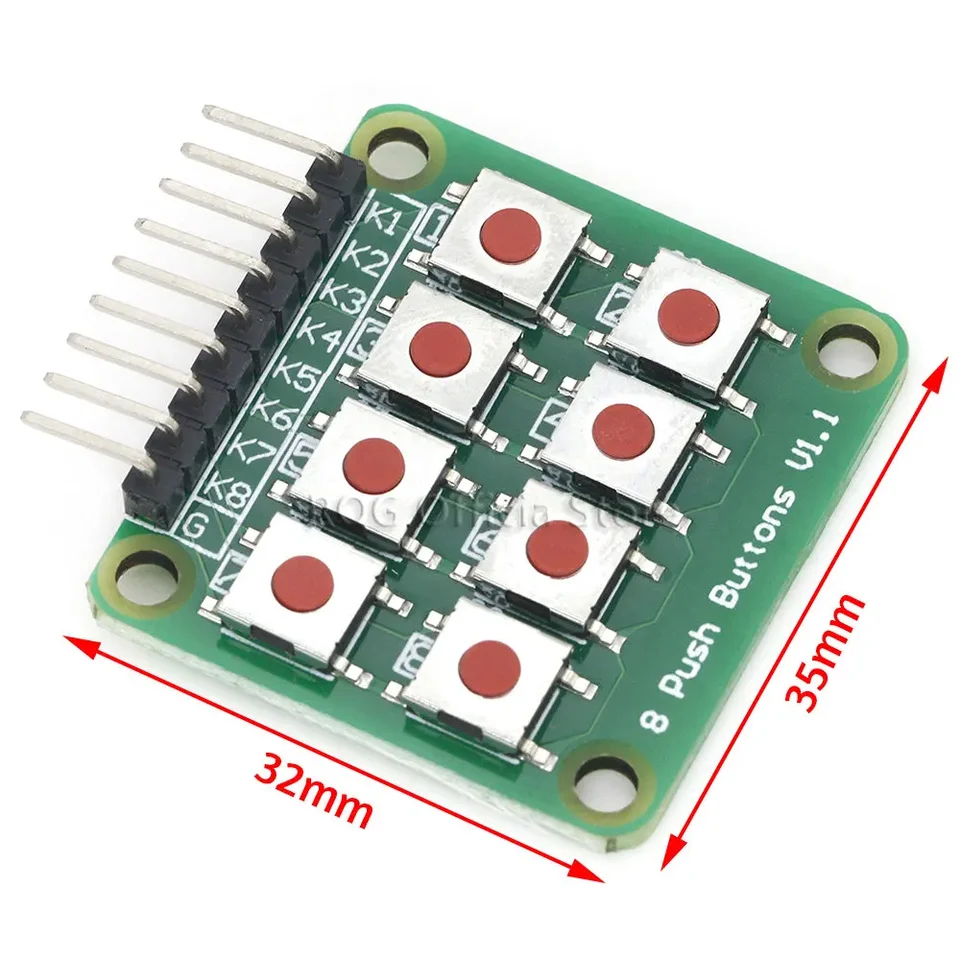 2x4 Keypad 4x2 Keypad 8 Push Buttons V1.00 Key Board Matrix