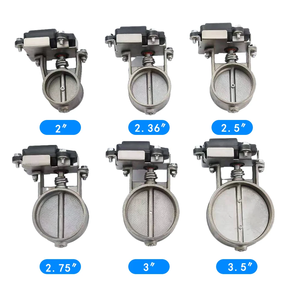 Electric Exhaust Control Valve 2"/2.25"/2.5"/2.75"/3" Low Pressure For Catback Downpipe exhaust control valve,exhaust pipe valve