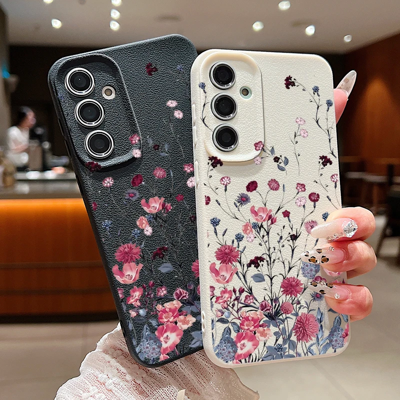 Elegant Purple Flower Phone Case - Artistic Floral Design Cover