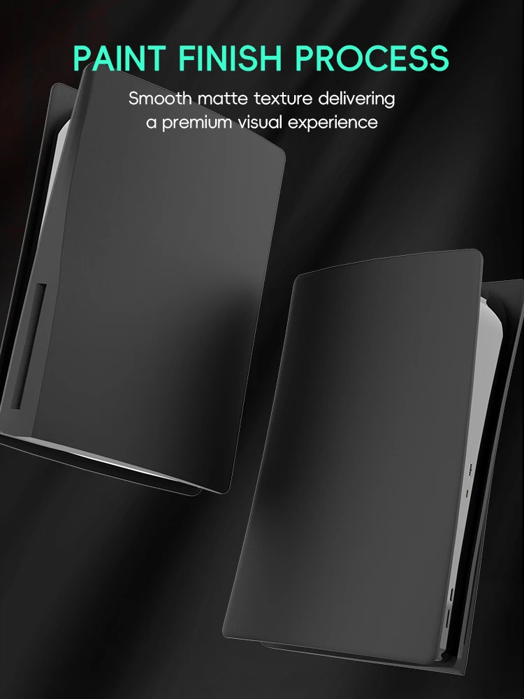 Sleek Black Faceplate Cover for Gaming Console - Stylish Protective Shell