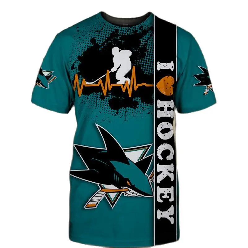 

Summer Trend Boston Men's Sports Fitness Short Sleeve T-shirt Black and White Geometric 3D Printing O-Neck Quick Drying