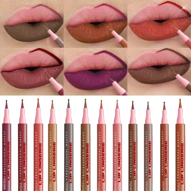 Crayon à lèvres mat, imperméable, Application lisse, résistant aux taches, hydratant, hautement pigmenté, 6 couleurs, maquillage pour le contour des lèvres 1