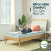 6 Inch Mattress Firm Feel Bonnell Spring with Foam Layer  Mattress in a Box Youth or Kids Bed Guest Bedroom Durable a 4