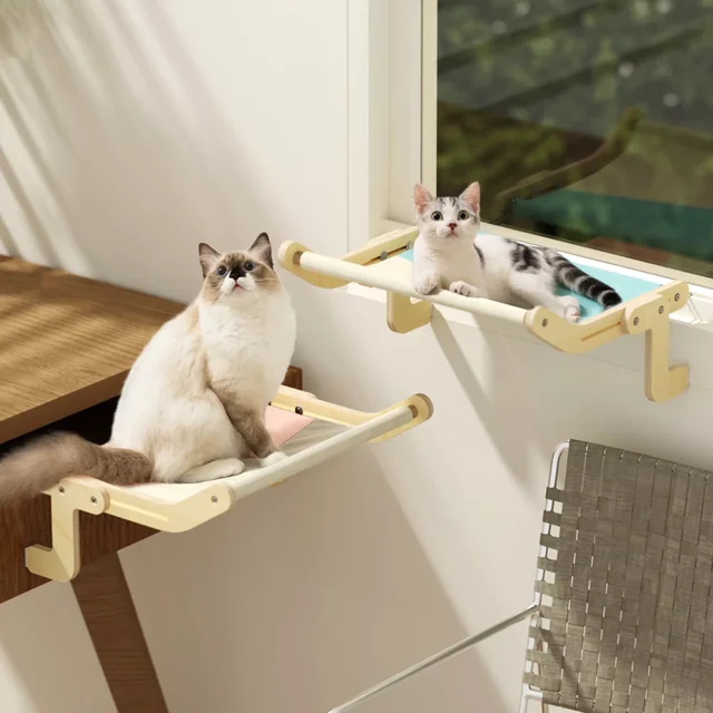 Percha resistente para de gato, cama colgante de madera, lona de algodón, fácil de lavar, de madera contrachapada multicapa, superventas _ - AliExpress Mobile