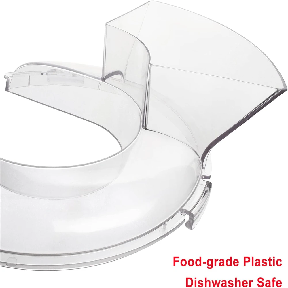 Dishwasher Safe for KitchenAid 4.5-5QT Pouring Cover Mixing Bowl Dump Hoods Splash Guard for KitchenAid Tilt-Head Stand Mixers