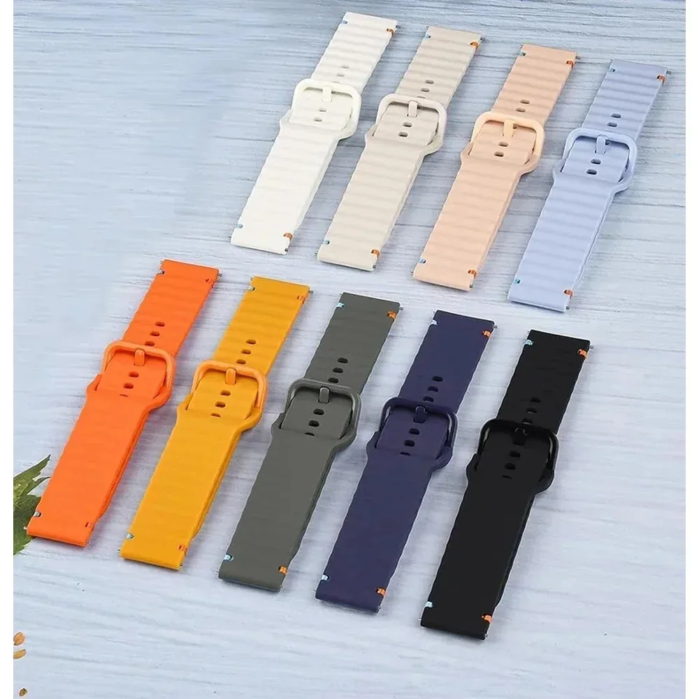 Silicone Sports Breathable Strap - Universal 18mm, 20mm, 22mm Bracelet