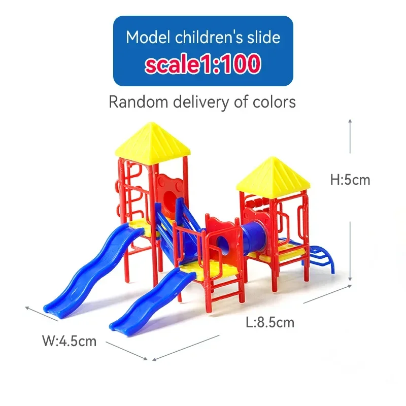 HO Scale (1:87) Children's Playground Set With Slides - Model Train Layout Accessory