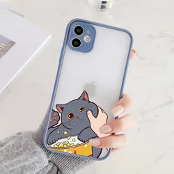 Stylish Cat - Themed Shockproof Phone Case with Enhanced Protection - iPhone 11 (Greyblue nl cat 2)
