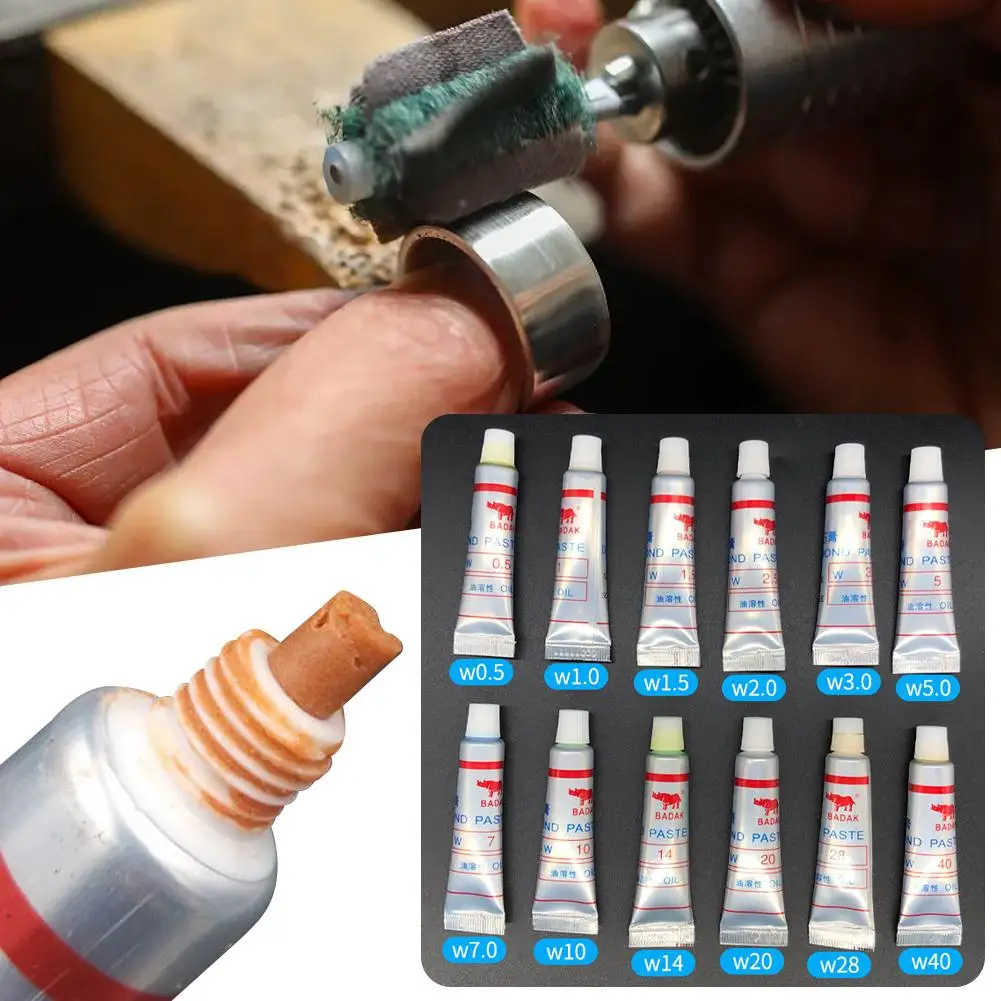 

1pcs Diamond Polishing Paste Lapping Compound Syringes Grinding Polishing Jade Glass Tools Amber Abrasive Metal D4X0