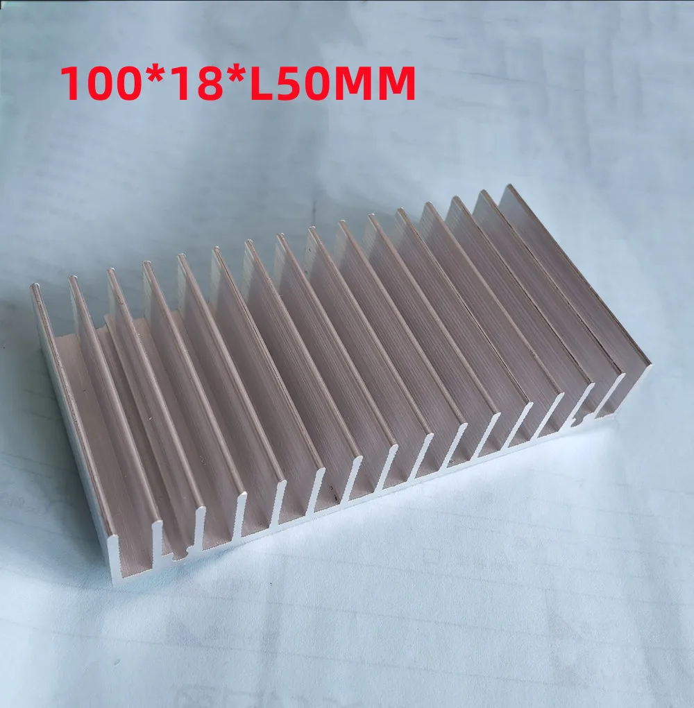 Hot Aluminum Alloy Heatsink Cooling Pad For High Power LED IC Chip Cooler Radiator Heat Sink for LED COB Light 100*18*L50MM