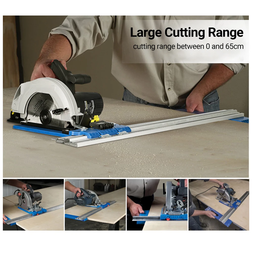 Circular Saw Guide Woodworking Cutting Guide Rail Aluminum Alloy Engineering Pla