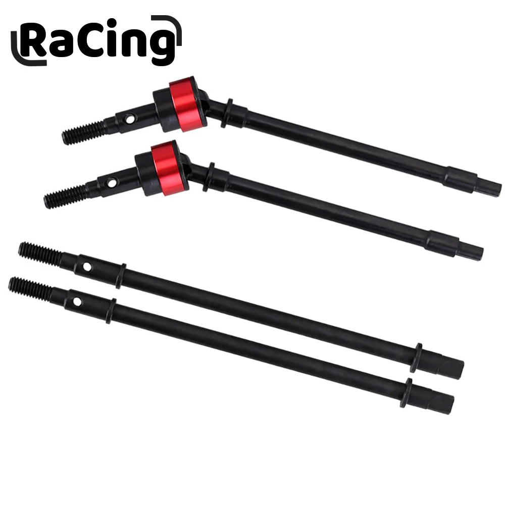 

2PCS Steel Front Rear Axle Universal CVD Drive Shaft Dogbone for 1/10 RC Crawler Axial SCX10 Car Upgrade Option Parts