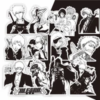 10/30/75pcs Cool Anime BLEACH Cartoon Stickers Black White Decals Kid Toy DIY Suitcase Luggage Scrapbook Kurosaki Ichigo Sticker 3