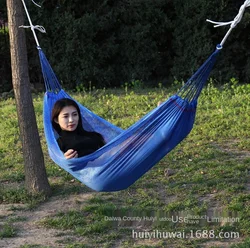 Novo balanço ao ar livre hammock jardim duplo de seda gelo respirável pára quedas cama moda portátil piquenique acampamento lazer cadeira balanço