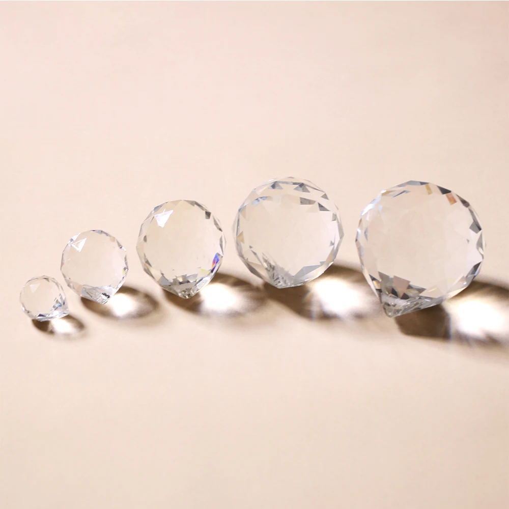 1 Piece Prism Crystal Ball 20mm Sun Catcher Glass Ball For Chandeliers DIY crystal hang Pendant Shinning Wedding Decor sun catcher,crystal pendant,sun catchers