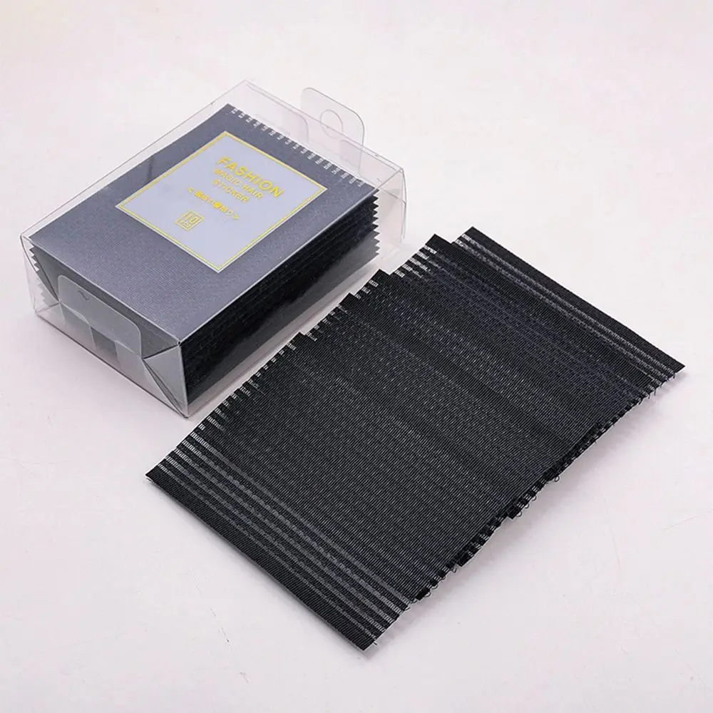 10 Pz/Set Hair Sticky Pad Bangs Magic Paste Hair Fringe Hair Tape Clip Bangs Puffy Hair Sticker Traceless Makeup Hair Patch