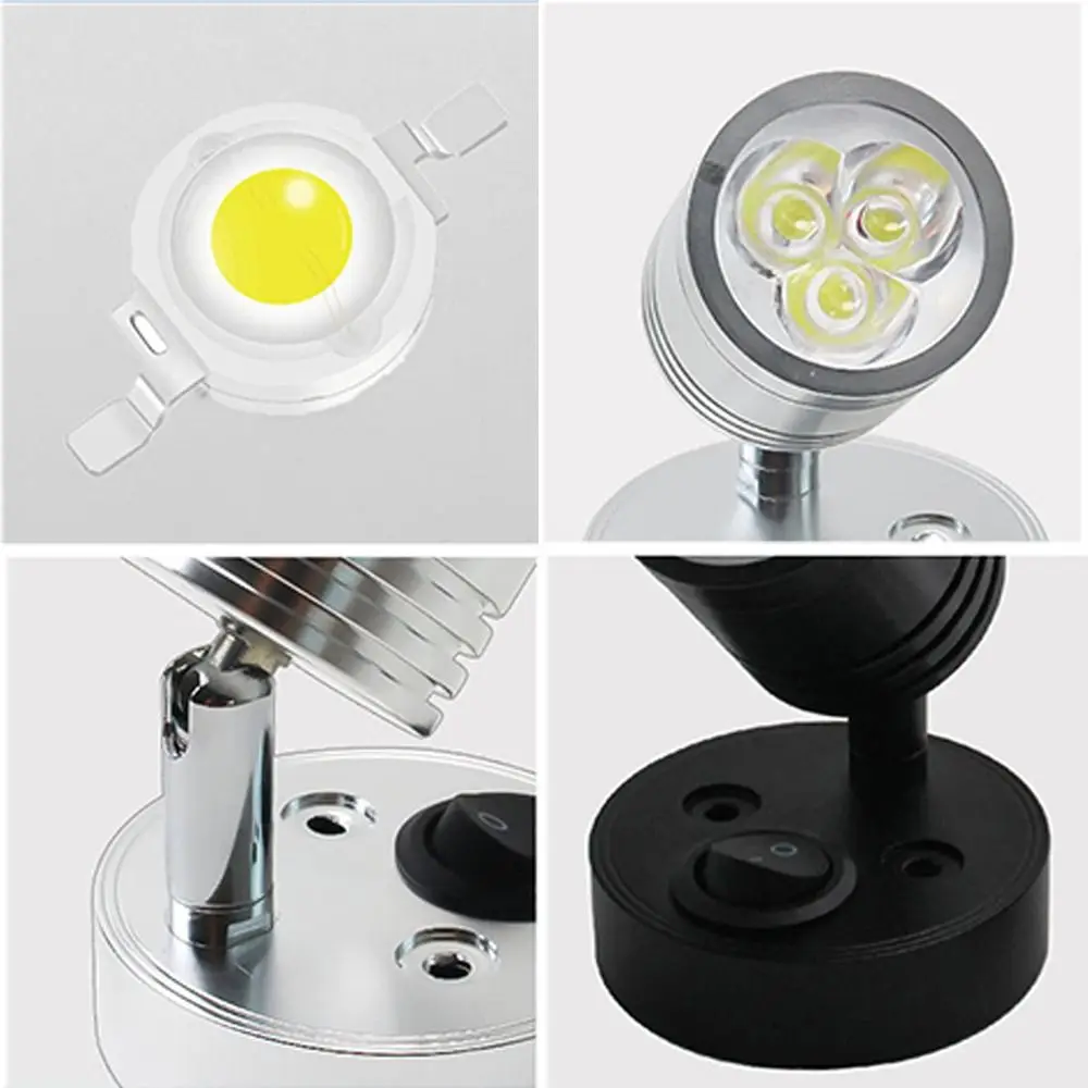 모던 캠핑카 보트 인테리어 LED 독서등, 스포트라이트, 밴 라이트, LED 벽 램프, 3W, 36V