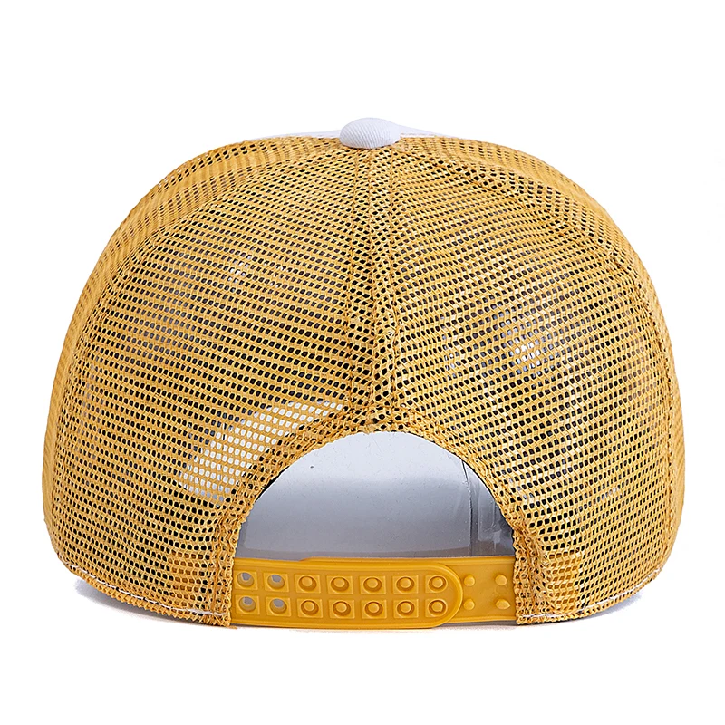 Unisex Summer Fishing Cap Breathable Mesh Trucker Hat with Big Eagle Embroidery Men Women Snapback Outdoor Fishing Hat