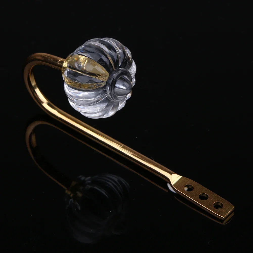 Curtain Clips 2Pcs Metal Crystal Closet Drawer Handles Hanger Wall Hook Buckle Rustic Curtain Clip Artificial Organizer Wall Hooks Holder Curtain Accessories
