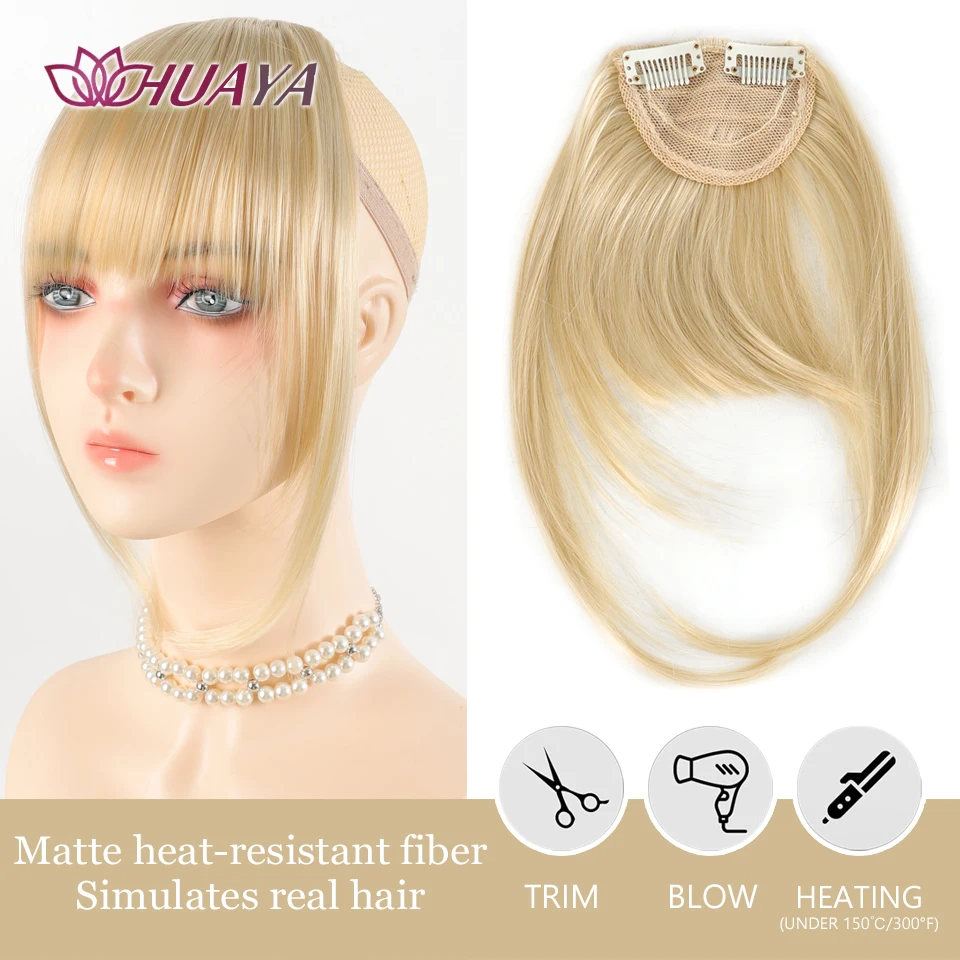 Synthetic Fake Bangs Hair Extension Front Fringes Hairpiece Black Brown Hair Accessories for Women