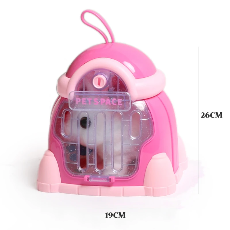 Simulation Plush Toys Play House Set Electric Cartoon Dog Cat Rabbit Pet Care Interactive Doll Educational Toy for Children 6