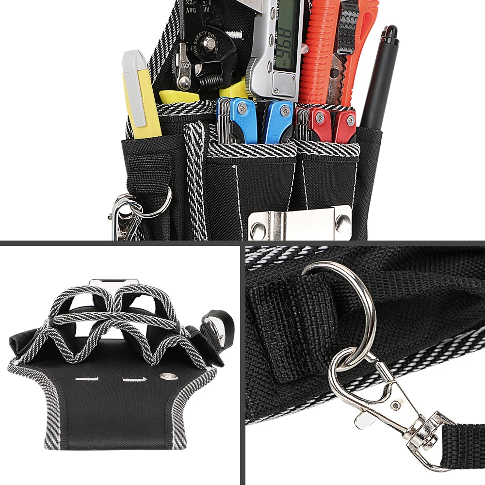 NICEYARD Drill Screwdriver Utility Kit Holder Drill Hammer Storage Waist Pocket Tool Belt Pouch Bag Carpenter Tool Bag 3
