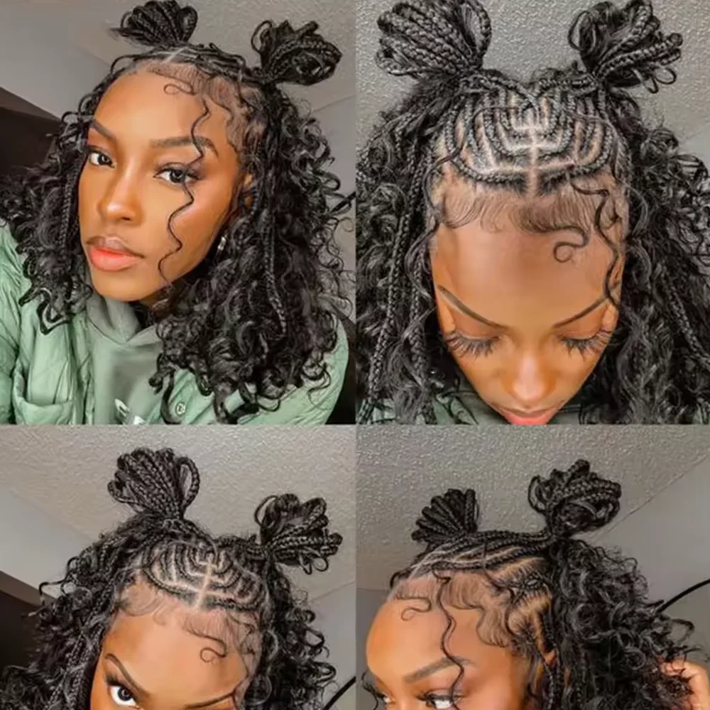 Human Braiding Hair Deep Water Wave Bulk 110g 2 Bundles Human Hair Bulk For Braiding Full And Thick No Weft Human Hair Extension