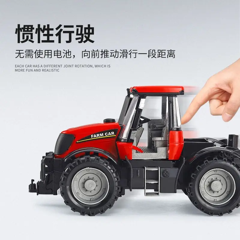 Children's Toy Car Farmer Car Simulation Car Tractor Model