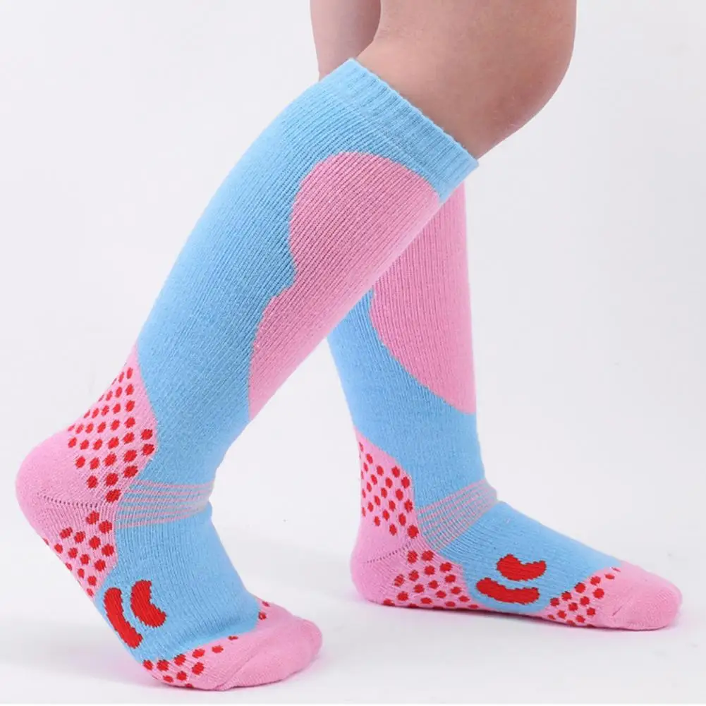 Children Ski Socks Children Winter Ski Socks Thermal Long-tube Cotton for Boys Girls Sweat Absorption for Winter