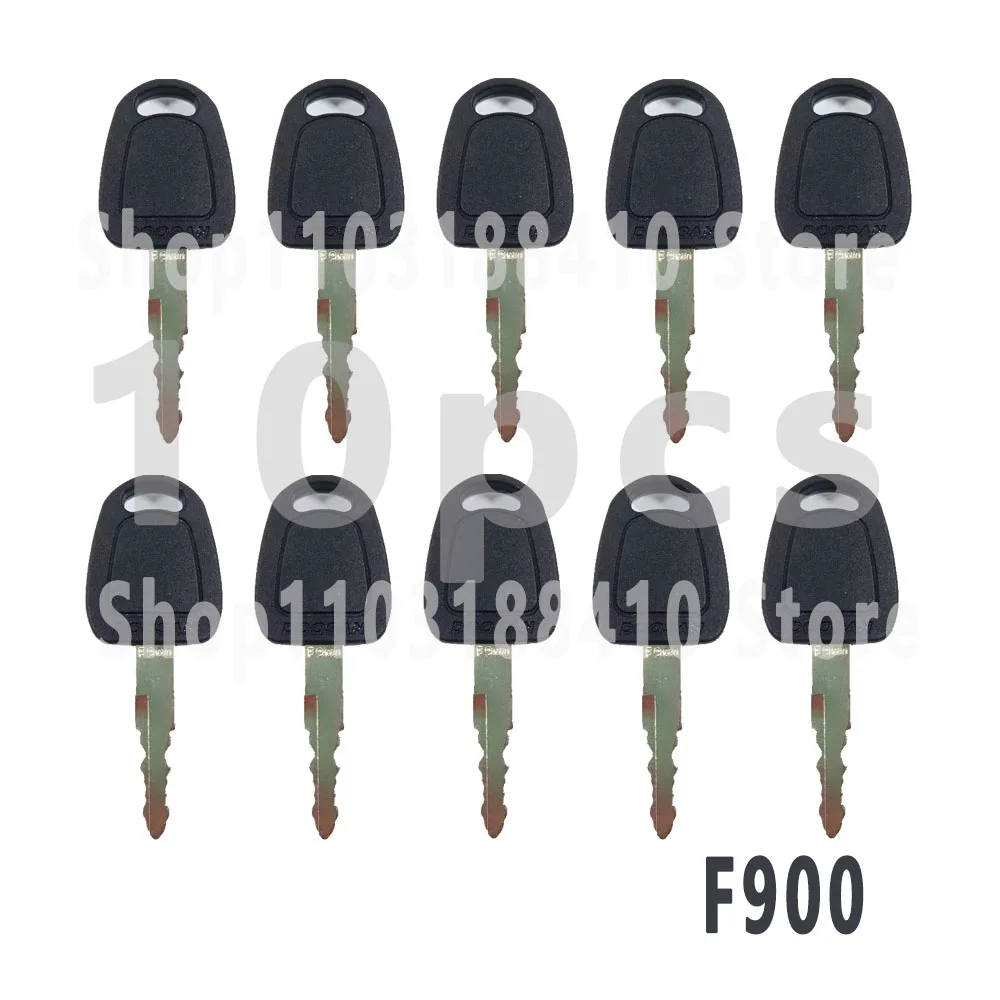 10pcs Key F900 K1009605B For DH DX For Terex Excavator Ignition Keys