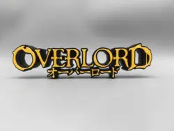 Anime Overlord 3D Action Figure Display Stand Ornament (Yellow)